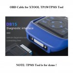 OBD2 16Pin Diagnostic Cable for XTOOL TP150 TPMS TOOL
